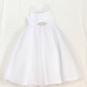 Cotillion/First Communion/Flower Girl White Dress